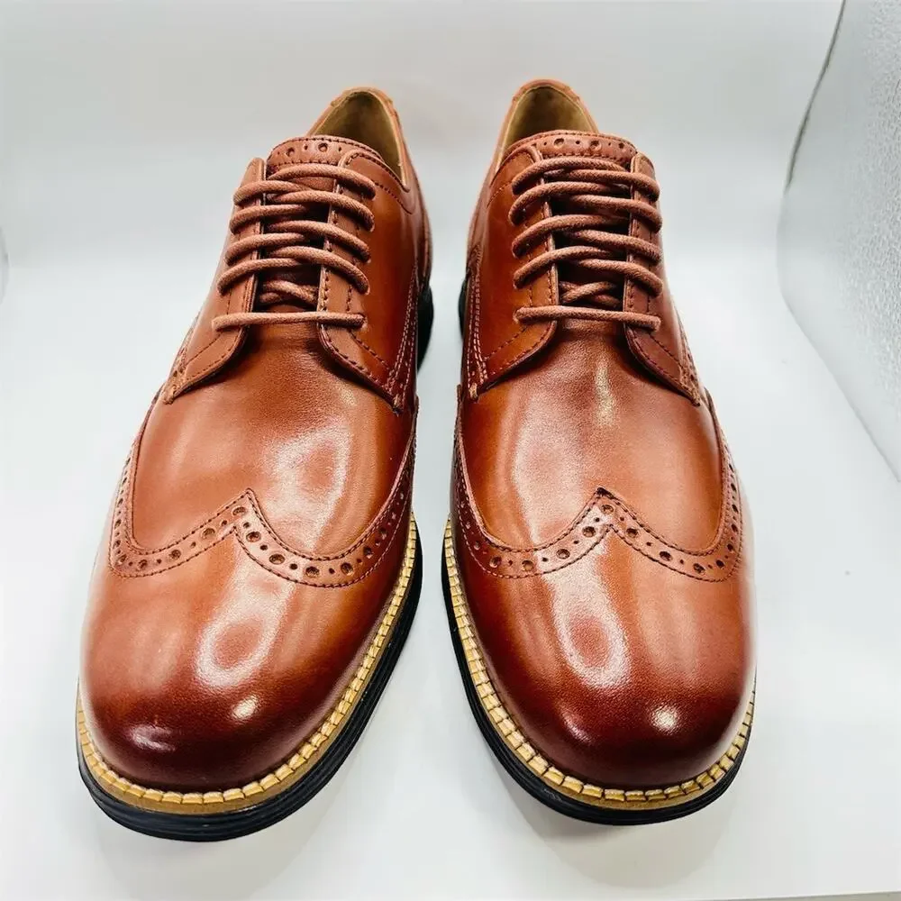 Cole Haan Original Grand Shortwing Oxford Wingtip Brogue Brown Men's 10M